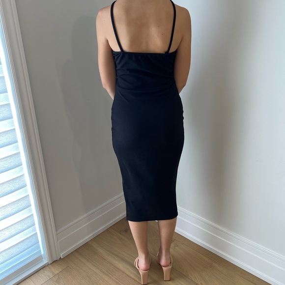 Boohoo black midi dress. Worn once - Picture 2 of 5